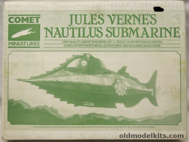 Comet Miniatures 1/350 Jules Verne Nautilus Submarine plastic model kit
